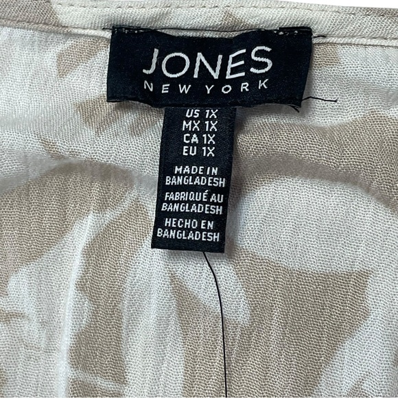 Jones New York tank and ivory size IX lightweight blouse NWT - Picture 3 of 4